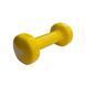 Гантель для фитнеса с виниловым покрытием Generation Fintess FF51D3B-1kg (желтая) FF51D3B-1kg yellow фото 1