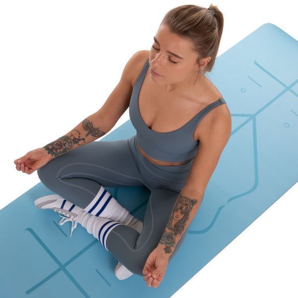 Мат для йоги Generation Fitness 183х68х0,6 см светло-синий FF22D2C Light Blue фото