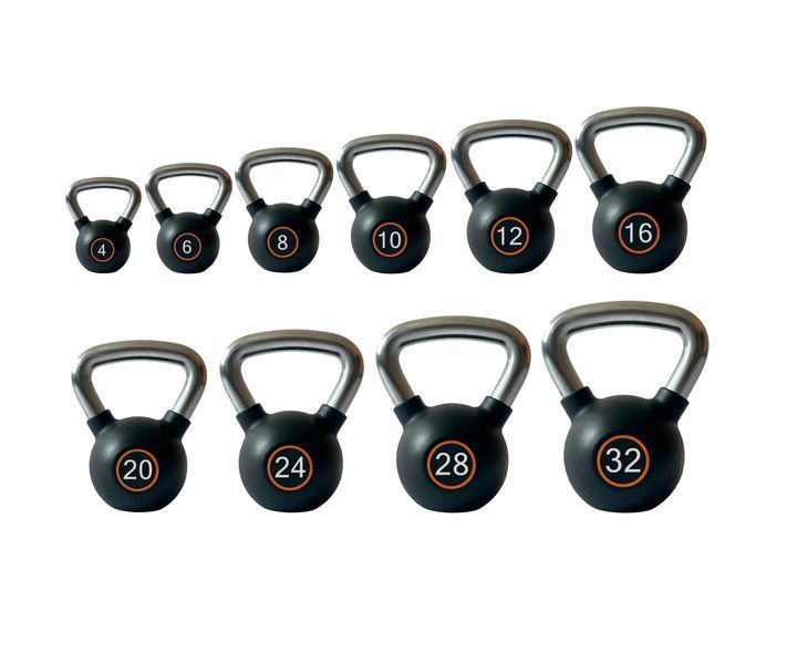 Гиря чавунна обгумована 4 кг Generation Fitness FF51F3-4kg FF51F3-4kg фото