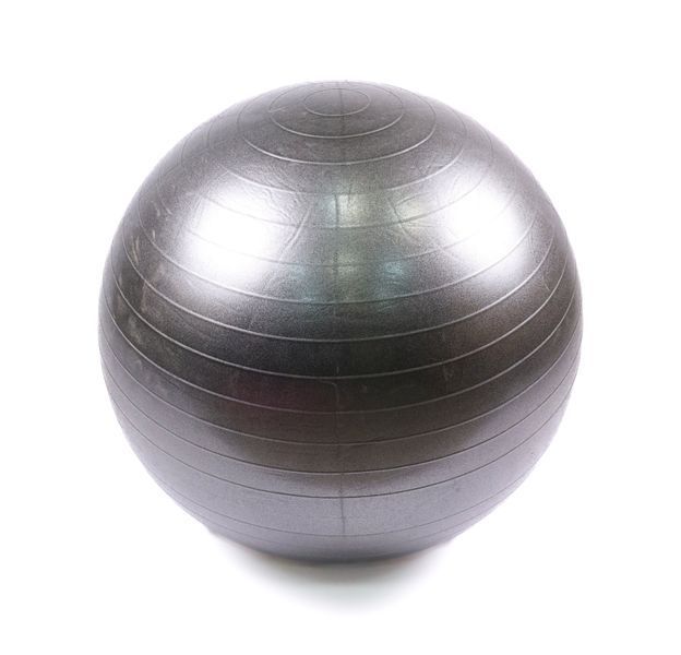 М'яч для фітнесу Generation Fitness Anti-Burst FF-65 Silver з насосом FF-65 Silver фото