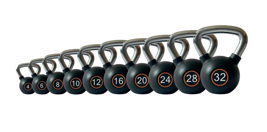 Гиря чавунна обгумована 28 кг Generation Fitness FF51F3-28kg FF51F3-28kg фото