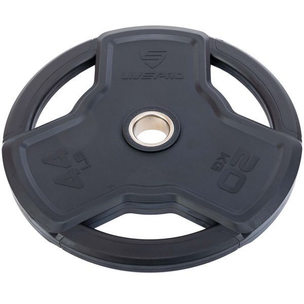 Олимпийский обрезиненный диск 20 кг LiveUp LP8330-20 LP8330-20 фото