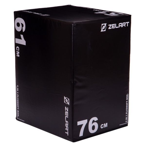 Пліометричний бокс (тумба для кросфіту) Zelart TA-3277 Plyobox Record 51-61-76см TA-3277 фото