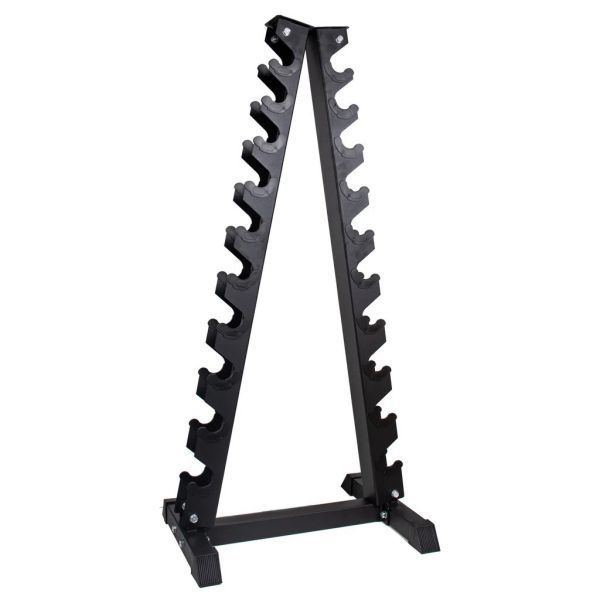 Гантельний ряд 1-10 кг Generation Fitness FF51D6C-1-10kg (уретан) зі стійкою "ялинка" DR17 FF51D6C-1-10+DR17 фото