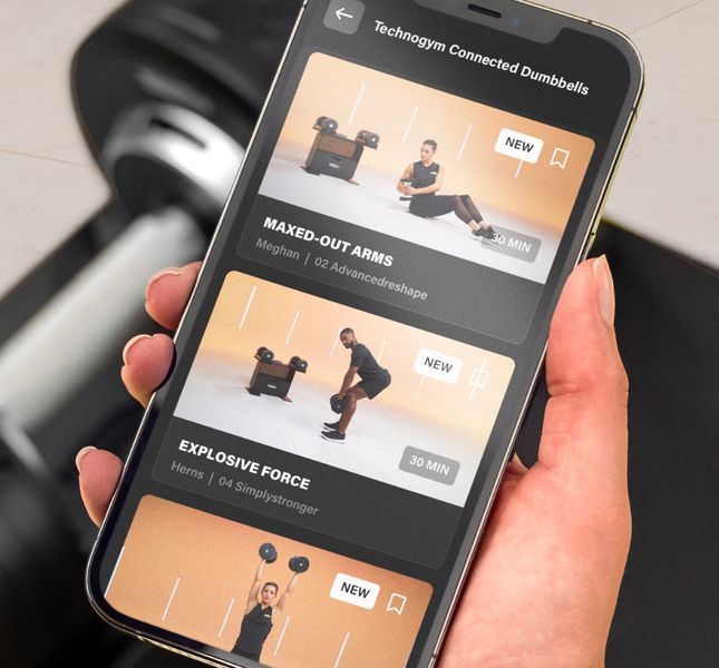 Регульовані гантелі 2-24 кг Technogym Connected Dumbbells з підставкою A0001330 фото