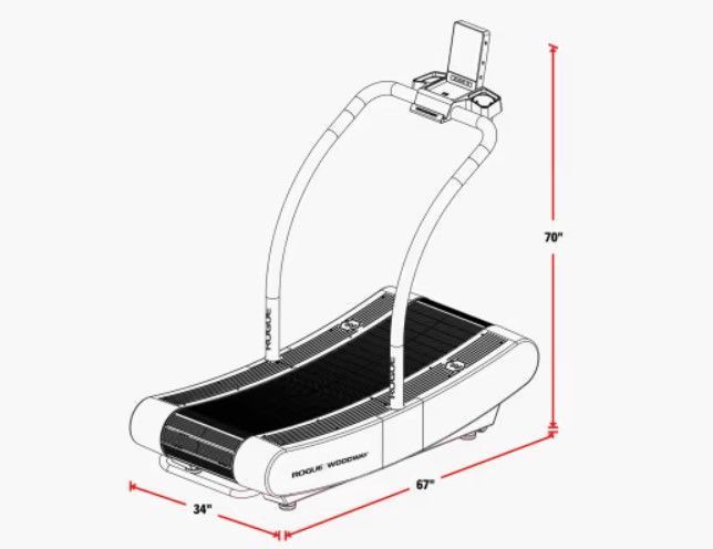 Беговая дорожка Rogue Woodway Curve LTG Treadmill Woodway Curve LTG Treadmill фото