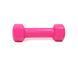 Гантель для фитнеса с виниловым покрытием Generation Fitness FF51D3A-1kg (розовый) FF51D3A-1kg (pink) фото 2