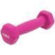 Гантель для фітнесу з неопреновим покриттям Generation Fitness FF51D4A-0.5kg (рожевий) FF51D4A-0.5kg pink фото 1