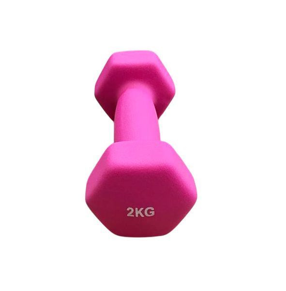 Гантель для фитнеса с неопреновым покрытием Generation Fitness FF51D4A-2kg (горячо-розовый) FF51D4A-2kg hot pink фото