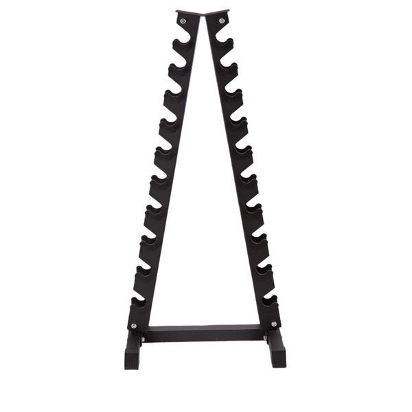 Гантельный ряд Generation Fitness D-04 1-10 кг хром со стойкой Fitnessport DR-18 D-04+DR-17 фото