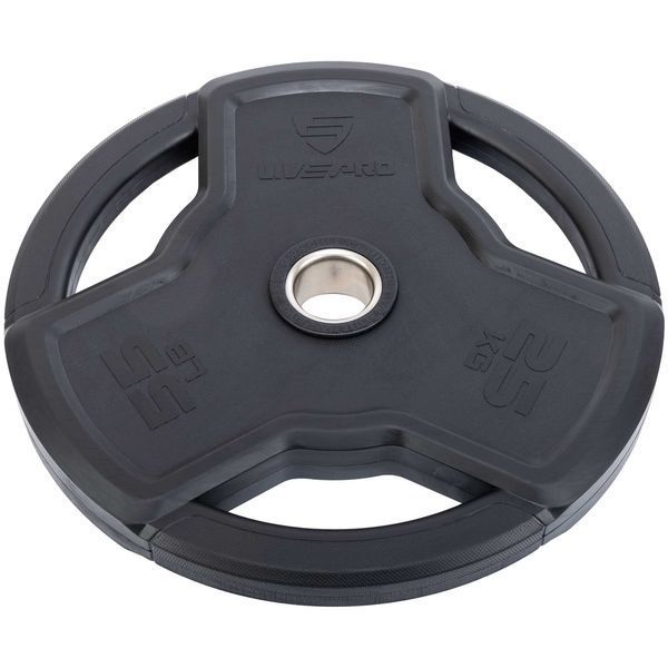 Олімпійський обгумований диск 25 кг LiveUp LP8330-25 LP8330-25 фото