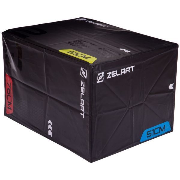 Пліометричний бокс (тумба для кросфіту) Zelart TA-3276 Plyobox Record 51-61-76см TA-3276 фото