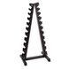 Гантельный ряд Generation Fitness D-04 1-10 кг хром со стойкой Fitnessport DR-18 D-04+DR-17 фото 3
