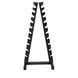Гантельный ряд Generation Fitness D-04 1-10 кг хром со стойкой Fitnessport DR-18 D-04+DR-17 фото 5