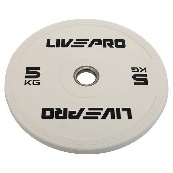 Обрезиненный бамперный диск для кроссфита 5 кг LiveUp LP8332-5  LP8332-5  фото