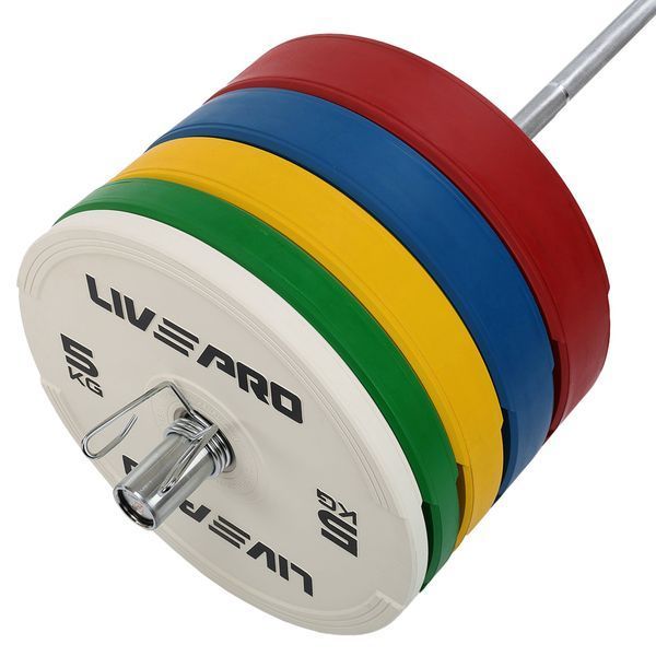Обрезиненный бамперный диск для кроссфита 5 кг LiveUp LP8332-5  LP8332-5  фото