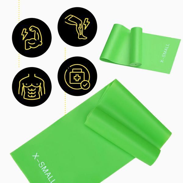 Стрічка-еспандер 5-8 кг 200х15х0.3 см XS green Generation Fitness XS green фото