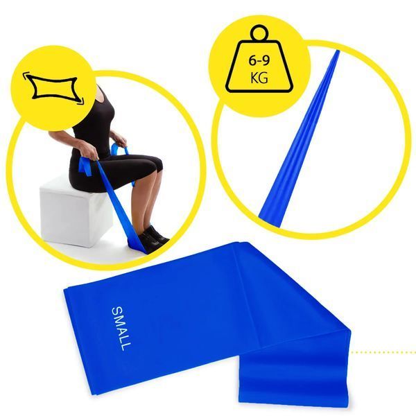 Лента-эспандер 6-9 кг 200х15х0.4 см S blue Generation Fitness S blue фото