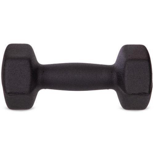 Гантель для фітнесу з неопреновим покриттям Generation Fitness FF51D4A-3kg (чорний) FF51D4A-3kg black фото