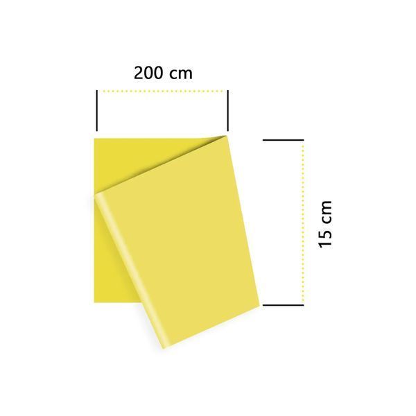 Стрічка-еспандер 9-12 кг 200х15х0.5 см M yellow Generation Fitness M yellow фото