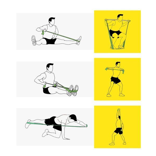 Стрічка-еспандер 9-12 кг 200х15х0.5 см M yellow Generation Fitness M yellow фото