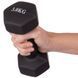 Гантель для фітнесу з неопреновим покриттям Generation Fitness FF51D4A-3kg (чорний) FF51D4A-3kg black фото 2