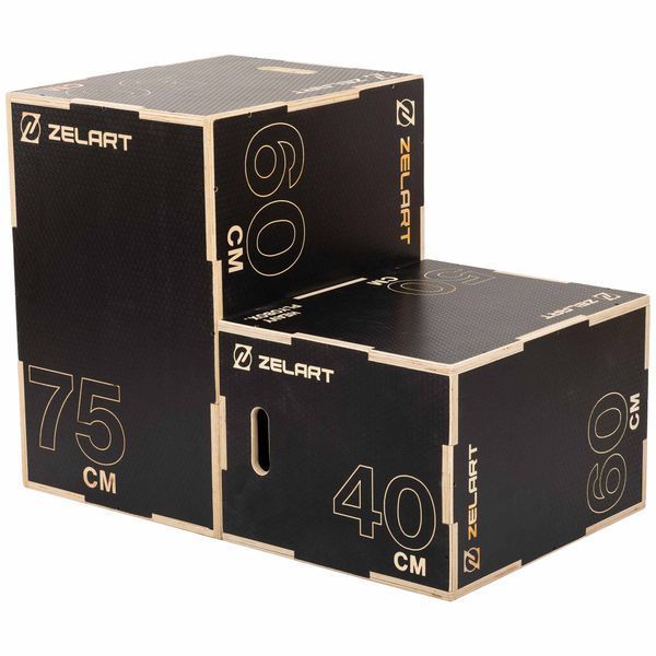 Пліометричний бокс (тумба для кросфіту) Zelart FI-4884-2 Wood Plyobox 75см FI-4884-2 фото