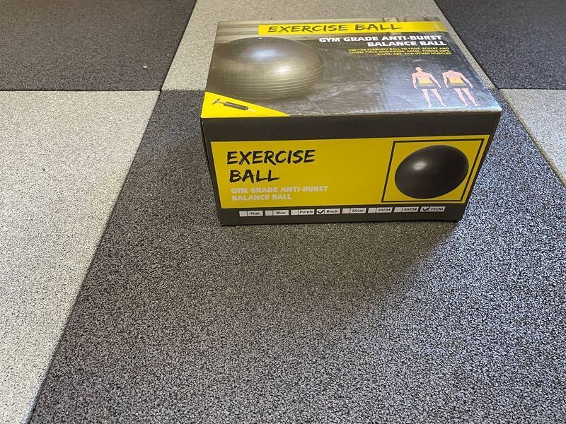 М'яч для фітнесу Generation Fitness Anti-Burst FF-75 Black з насосом FF-75 Black фото