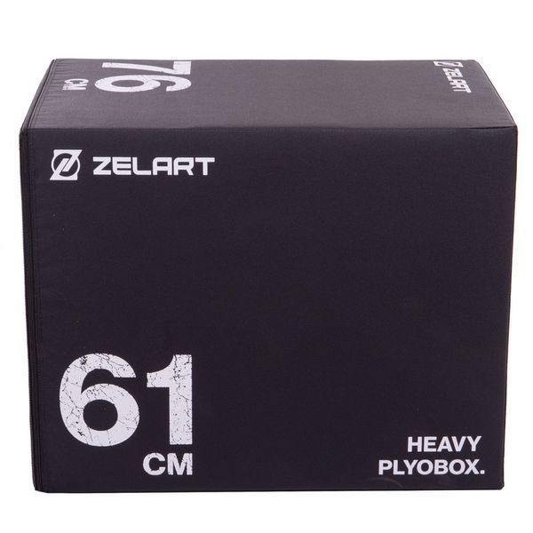 Пліометричний бокс (тумба для кросфіту) Zelart TA-3275 Anti-slip Plyobox Record 51-61-76см TA-3275 фото