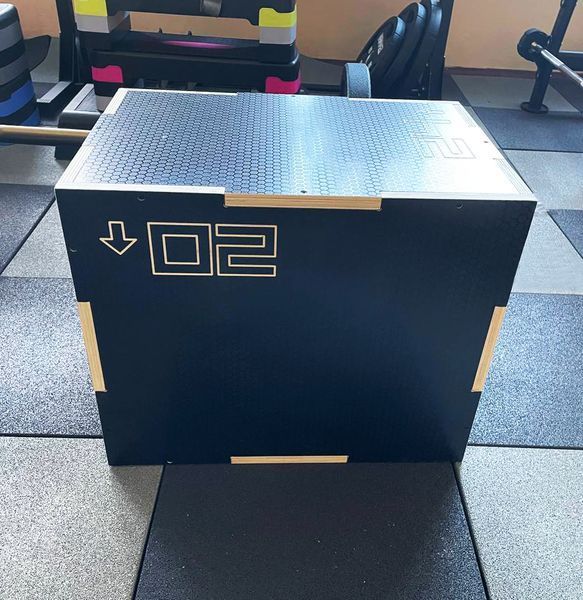 Пліометричний бокс (тумба для кросфіту) Generation Fitness FF32G4B 40/50/60см (чорний) FF32G4B фото