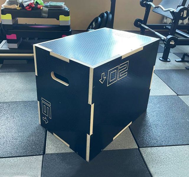 Пліометричний бокс (тумба для кросфіту) Generation Fitness FF32G4B 40/50/60см (чорний) FF32G4B фото