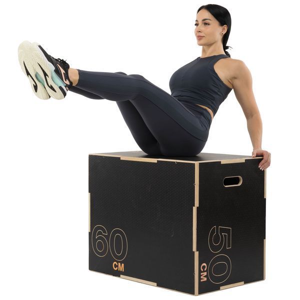 Плиометрический бокс (тумба для кроссфита) Generation Fitness FF32G4A 50/61/76см (черный) FF32G4A фото
